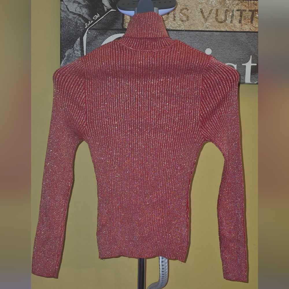 Chic Red Turtleneck Sweater